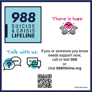 988 Suicide and Crisis Lifeline for anyone that need support, help is available. Call or text 988 or…