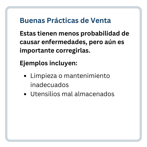 Lista gráfica de buenas prácticas minoristas que son importante de corregir: limpieza o mantenimient…