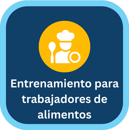Botón de entrenamineto para trabajadores de alimentos
